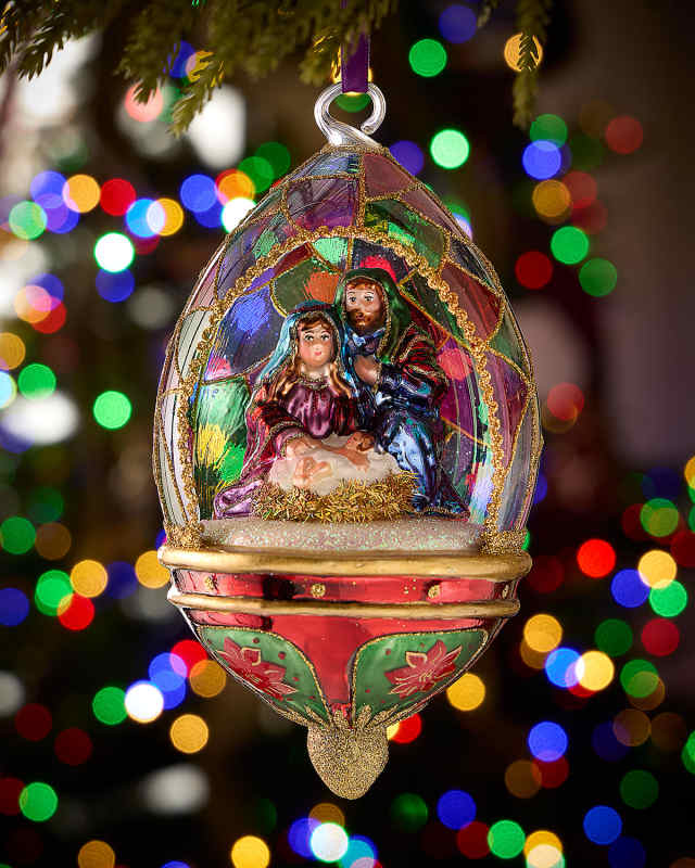Holy Family Dome Ornament